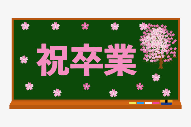 毕业贺词贴在黑板上图片下载