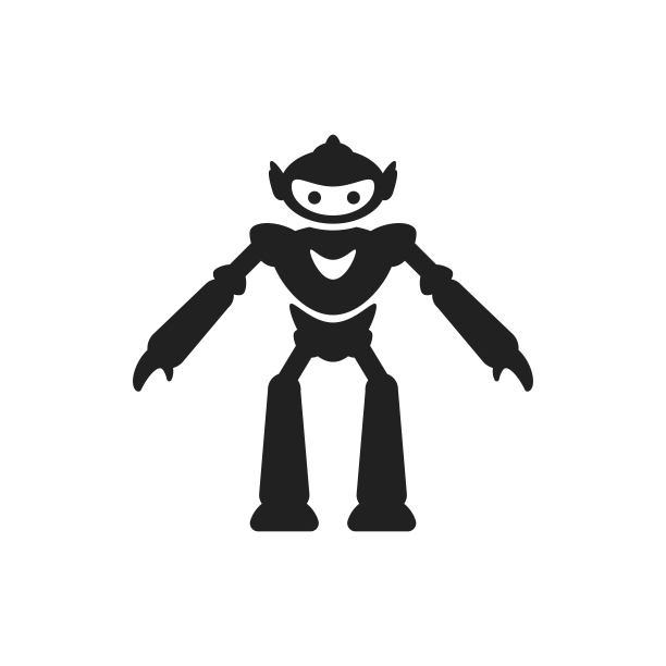 机器人图标矢量图片下载