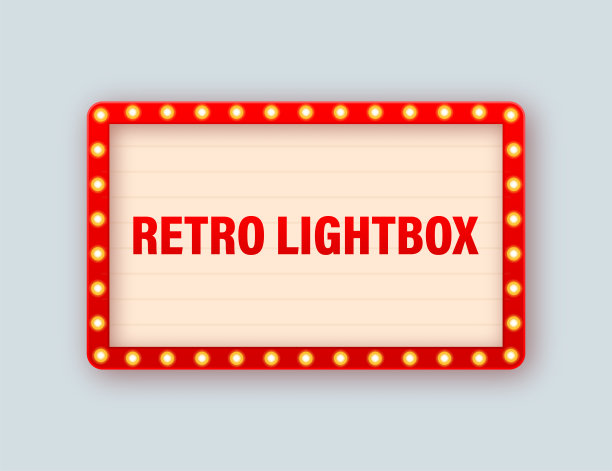 复古广告促销设计。模型模板。横幅推广。图片下载