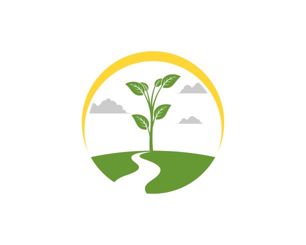 自然树与美丽的风景和黄色的钩图片下载