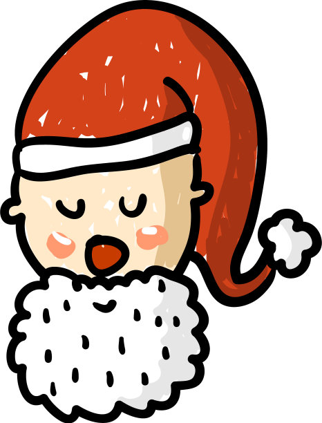 卡通圣诞老人的圣诞贺卡图片下载