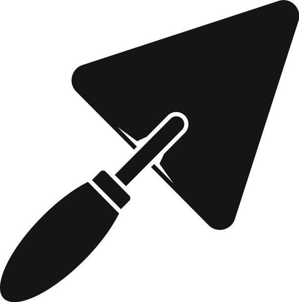 泥铲图标简单的风格图片下载