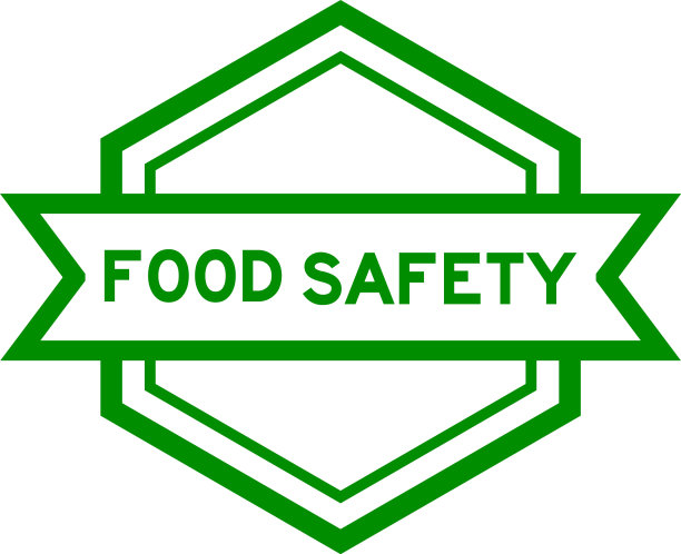 六边形复古标签旗帜在绿色图片下载