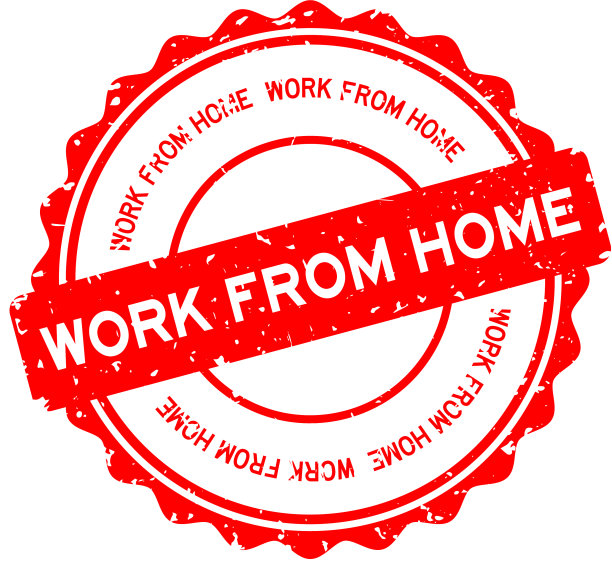 垃圾红色工作从家里字圆形橡胶密封图片下载