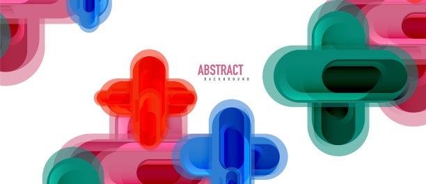 现代玻璃十字形抽象图片下载