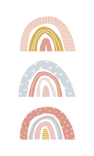 设置可爱的春天彩虹图片下载