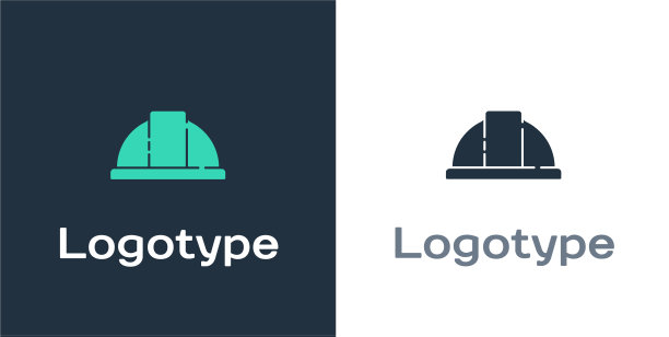 标志型工人安全帽图标隔离上图片下载