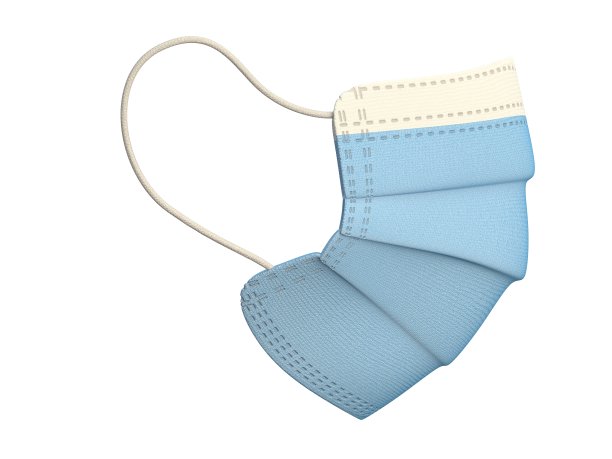 医用口罩侧视图3D图片下载