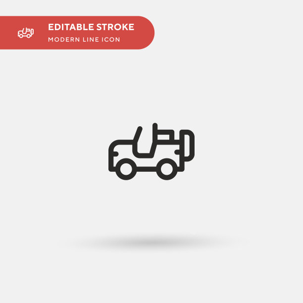 吉普简单图标符号图片下载