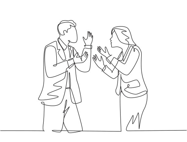 商业交易失败概念单一连续图片下载