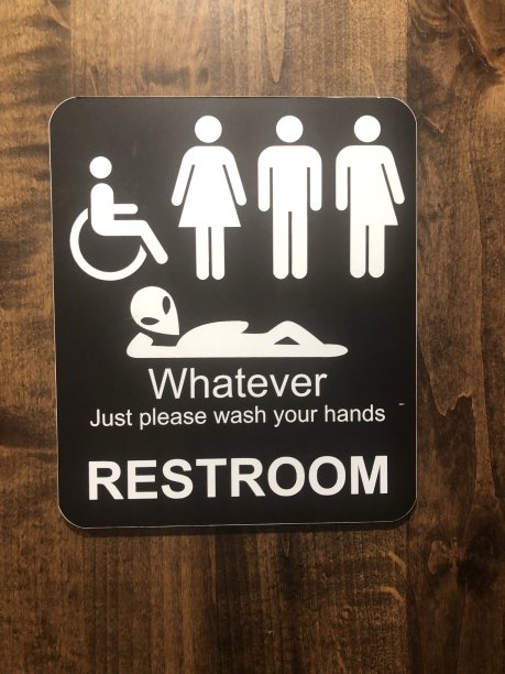 无论洗手间的标志是什么——残疾人男性女性外星人图片下载