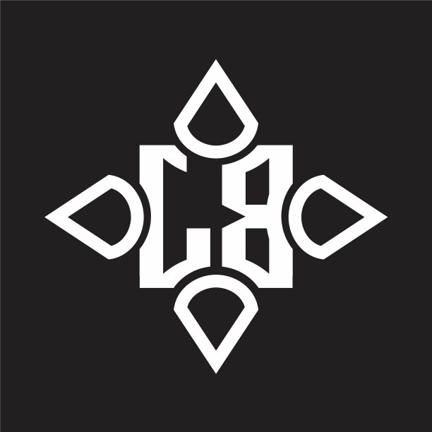 Lb标志用四个圆锥体交织而成图片下载