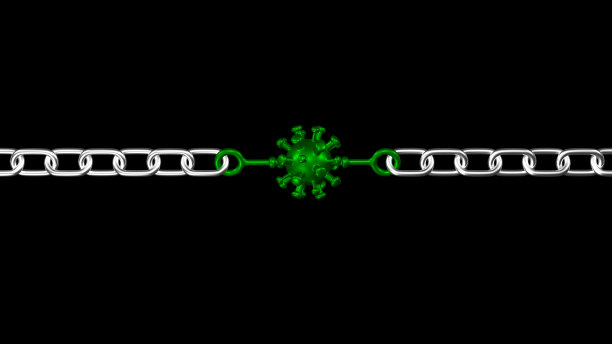 冠状病毒锁定。图片下载