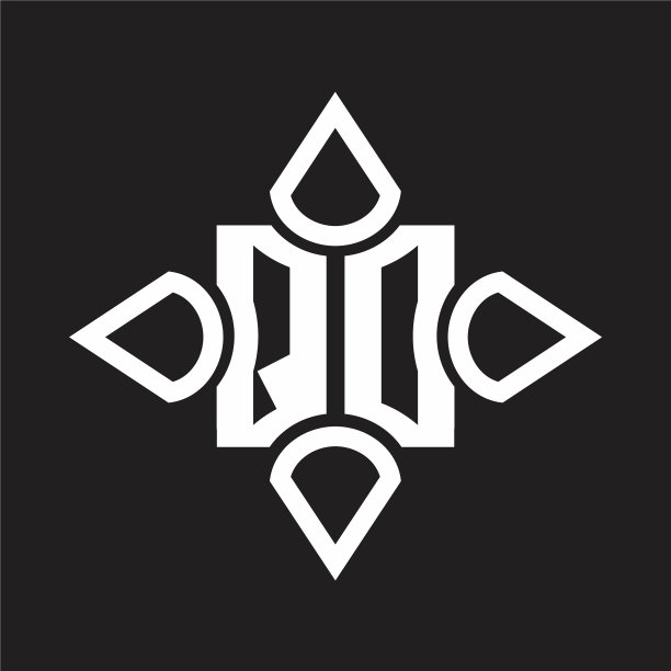 Qd标志用四个圆锥形的字母组合而成图片下载