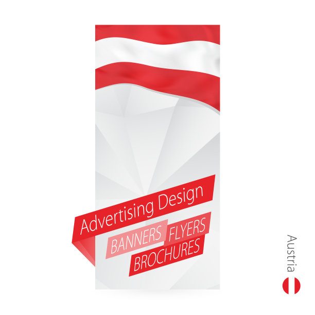 摘要旗帜模板为奥地利图片下载