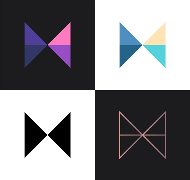 从抽象几何中设置字母m或w图片下载