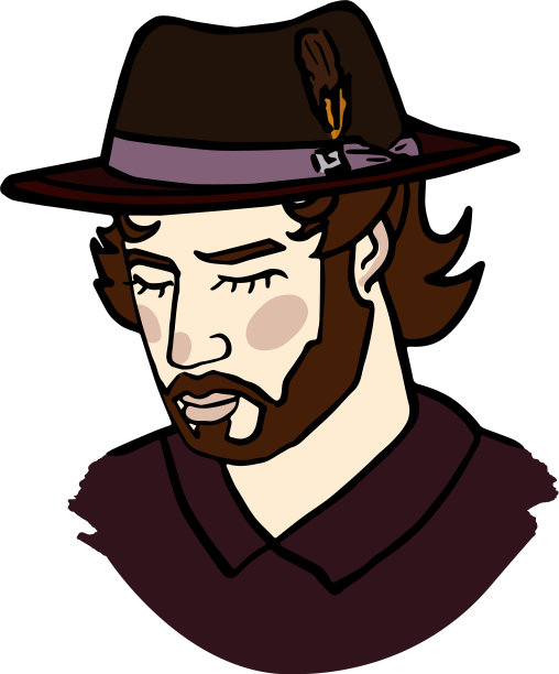 闭着眼睛，穿着复古衣服的悲伤男人图片下载