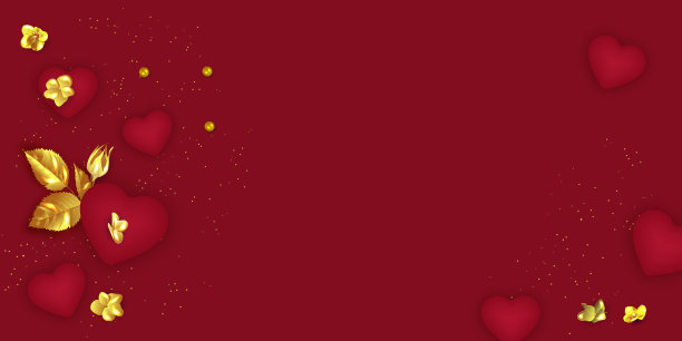 情人节横幅。图片下载