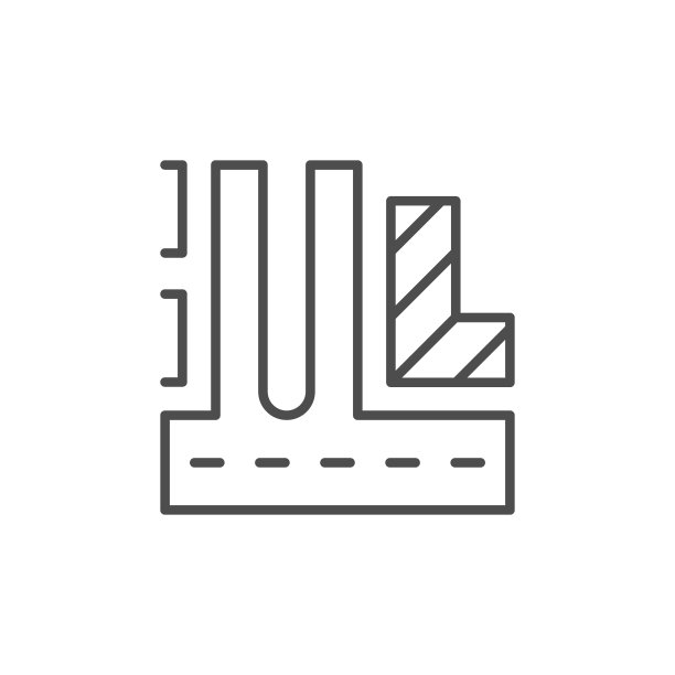 街道平面图线轮廓图标图片下载