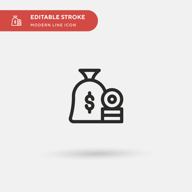 钱袋简单的图标象征图片下载