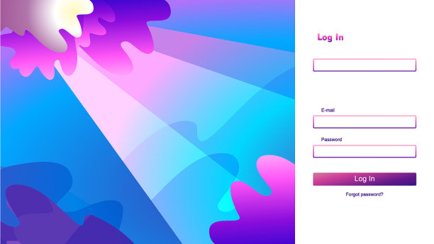 登录窗体抽象海洋景观网站图片下载