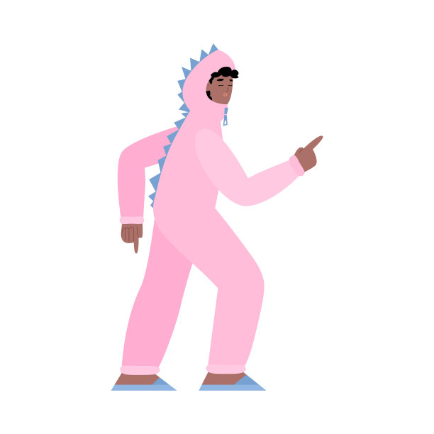 欢快的女子舞蹈在木谷整体卡通矢量插图孤立。图片下载