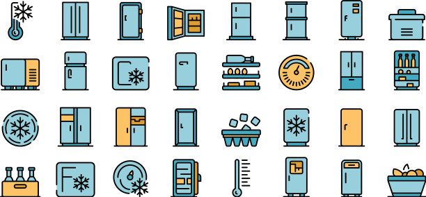 冰箱图标平图片下载