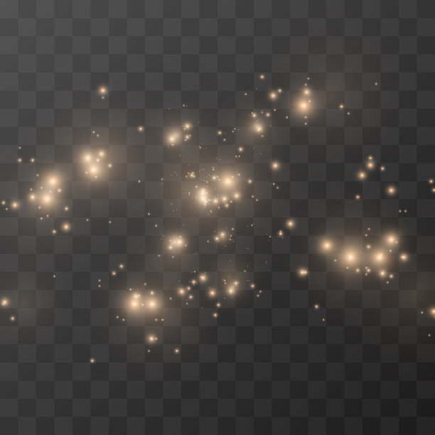向量魔法光芒。闪闪发光，闪闪发光闪闪发光的灰尘png。闪闪发光的神奇灰尘。圣诞灯。图片下载