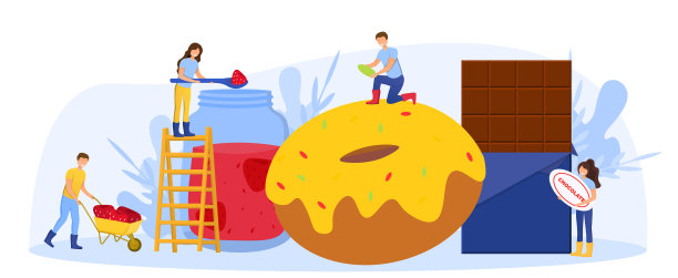 甜食的生产图片下载