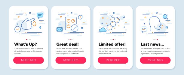 一套科学图标，如医药片，化学配方，献血符号。咳嗽行图标。向量图片下载