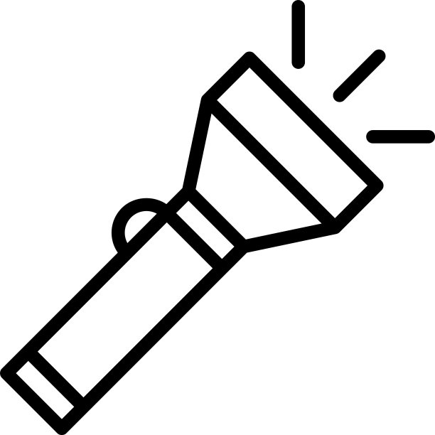 手电筒一行图标图片下载