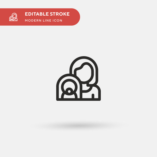 妈妈简单的图标符号设计图片下载