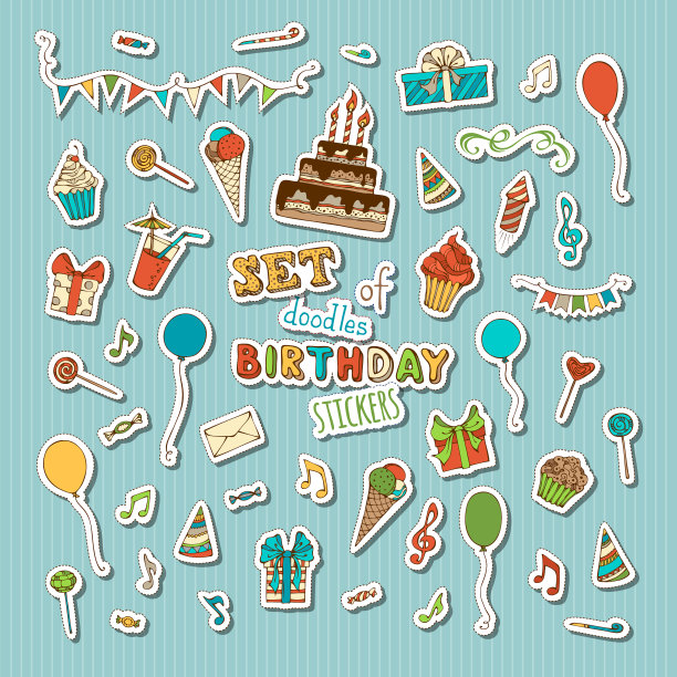 设置复古补丁贴纸刺绣和图片下载