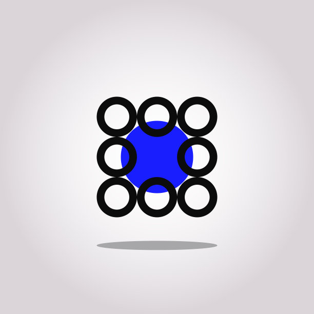 现代抽象圆形Logo图标符号图片下载