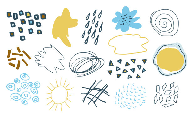 设定手绘创意元素抽象图片下载