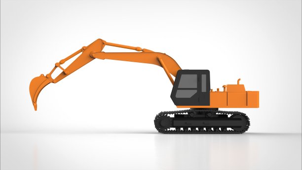 动力铲拉伸侧3d渲染图片下载
