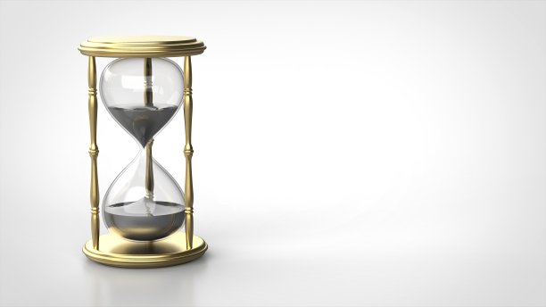 沙漏留下3d渲染。jpg图片下载