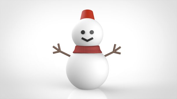 雪人前3d渲染。jpg图片下载