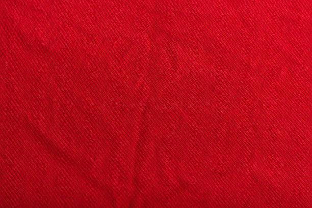 带有褶皱的红色纹理织物。羊毛材料图片下载