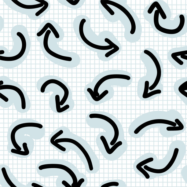 无缝涂鸦箭头图案图片下载