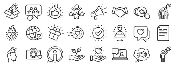 品牌大使系列图标影响人们图片下载