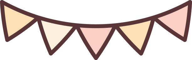 三角旗装饰庆祝节日派对行图片下载