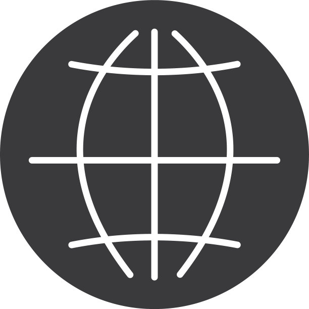 全球连接图标剪影风格图片下载