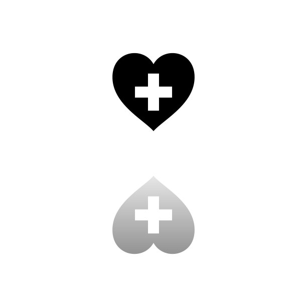 健康炉膛十字图标平坦图片下载