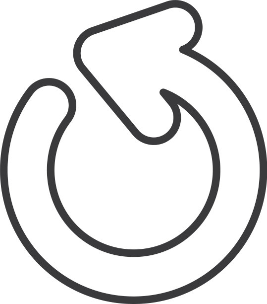返回箭头图标线条样式图片下载