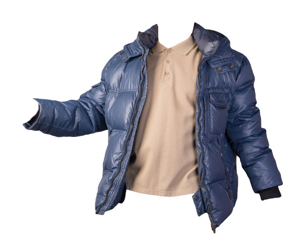 男子t恤和夹克孤立在白色背景。休闲装图片下载