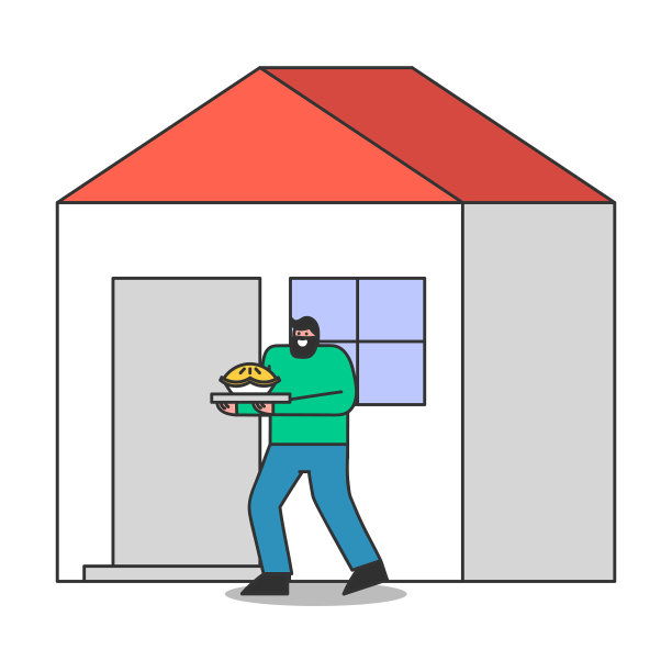 男人用馅饼邻居欢迎新邻居图片下载