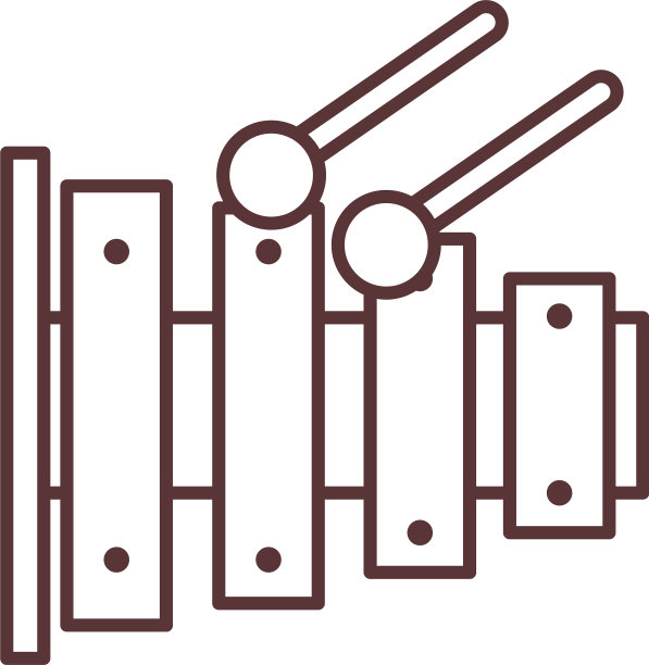 玩具木琴乐器敲击线图片下载