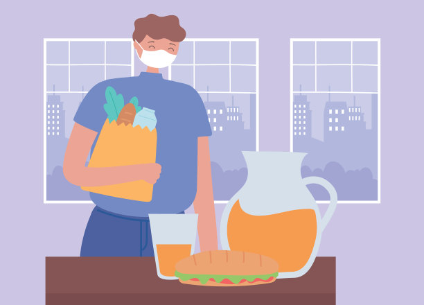 Covid - 19冠状病毒社交距离预防图片下载