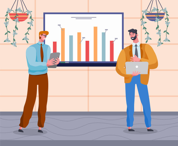 自信的商家在数字屏幕、统计、图表、金融展示中不断增长图片下载